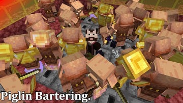 New Piglin Bartering System. | Minecraft Java 1.16
