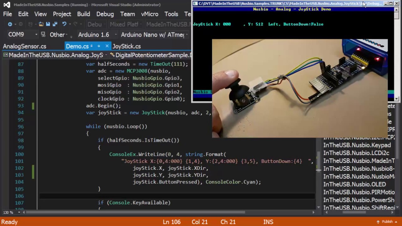 Controlling a JoyStick from Windows with and C# - YouTube