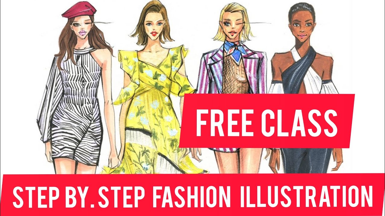 FASHION illustration Tutorial for Beginners Free online Fashion Design ...