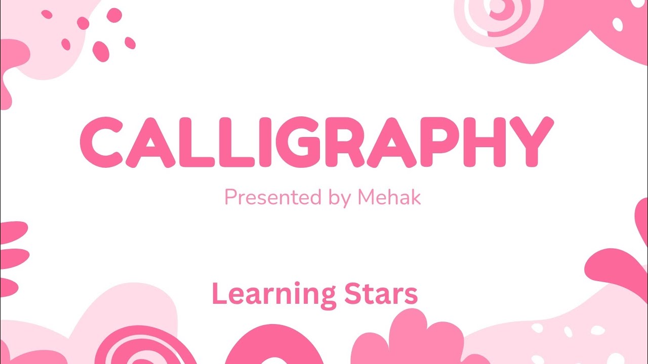 Calligraphy for Beginners Easy Brush Pen Tips by Mehak Learning Stars 