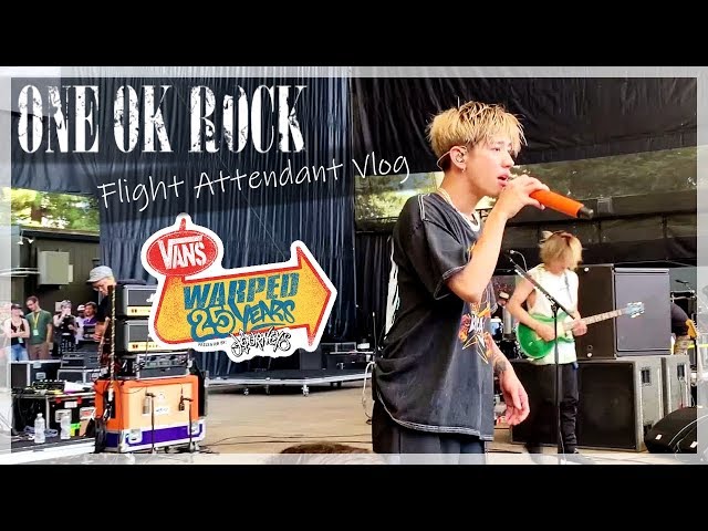 ONE OK ROCK live at Warped Tour 2019 | ✈ Flight Attendant Vlog
