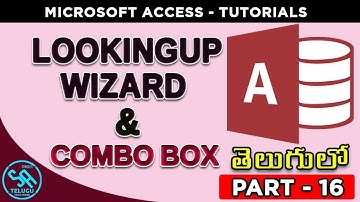 Ms Access Tutorials in Telugu Part 16 || Lookupwizard & combocell || SA Freshers Adda