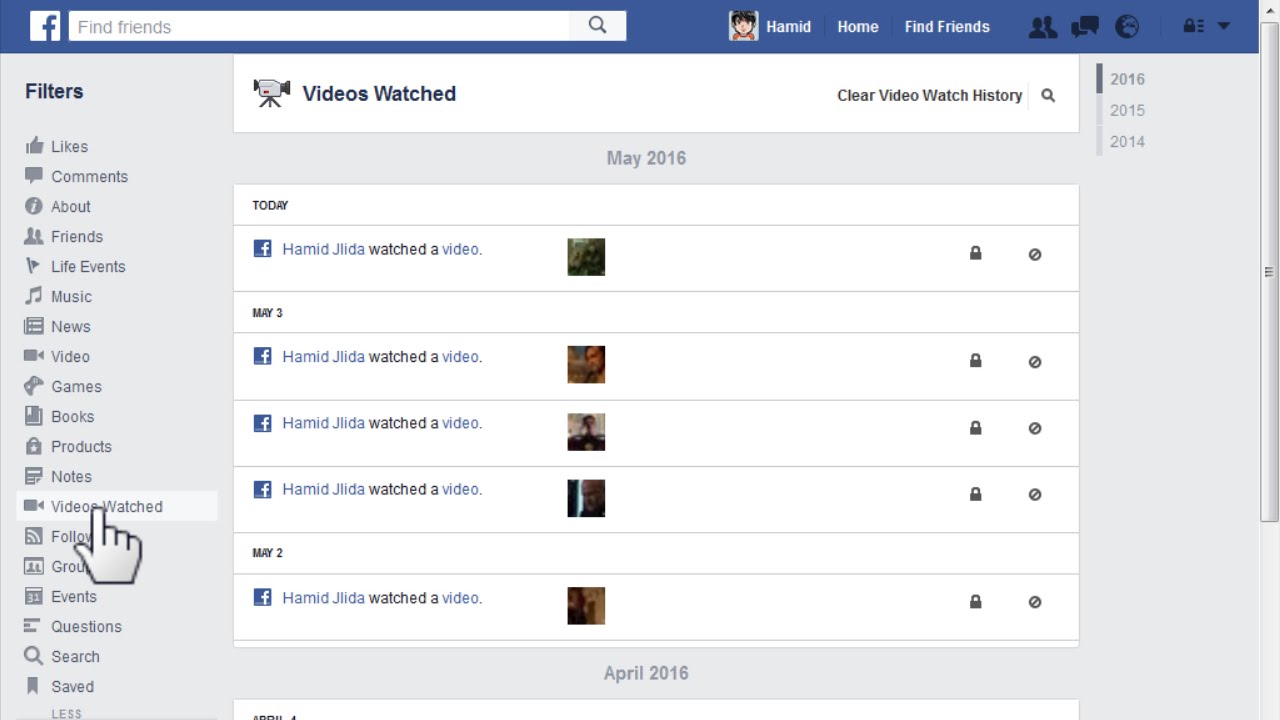 How to Delete Watched Videos on Facebook