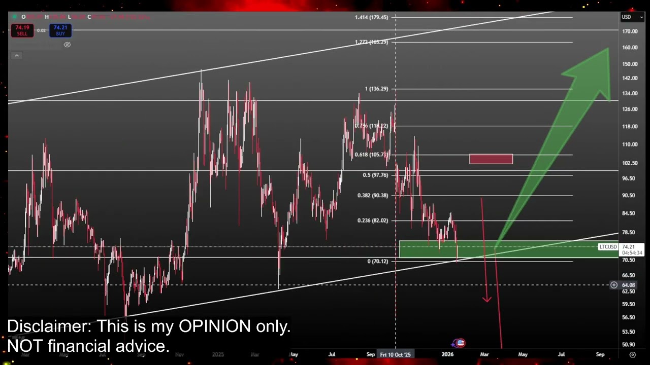 Litecoin LTC Bull Run or CRASH COMING!? LTC Coin Crypto Price Prediction and Technical Analysis 2026