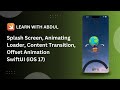Custom Splash Screen with Offset Animation - SwiftUI (iOS 17)