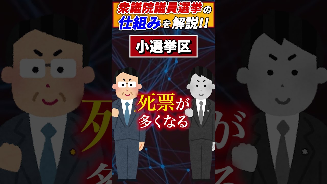 【1分でわかる選挙】小選挙区と比例代表の仕組みとは? #shorts