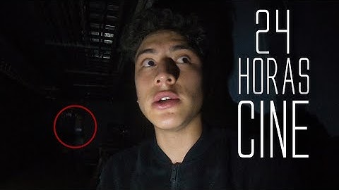 RETO 24 HORAS DENTRO DE UN CINE  😨🍿 | Una aventura con Dave
