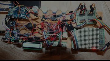 Bad Apple on 16x16 led display (stepper motors kinda included :P)