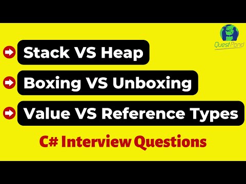 C# Interview Questions :- Stack Heap in C#| Boxing Unboxing in C# | Value Type  Reference Type in C#