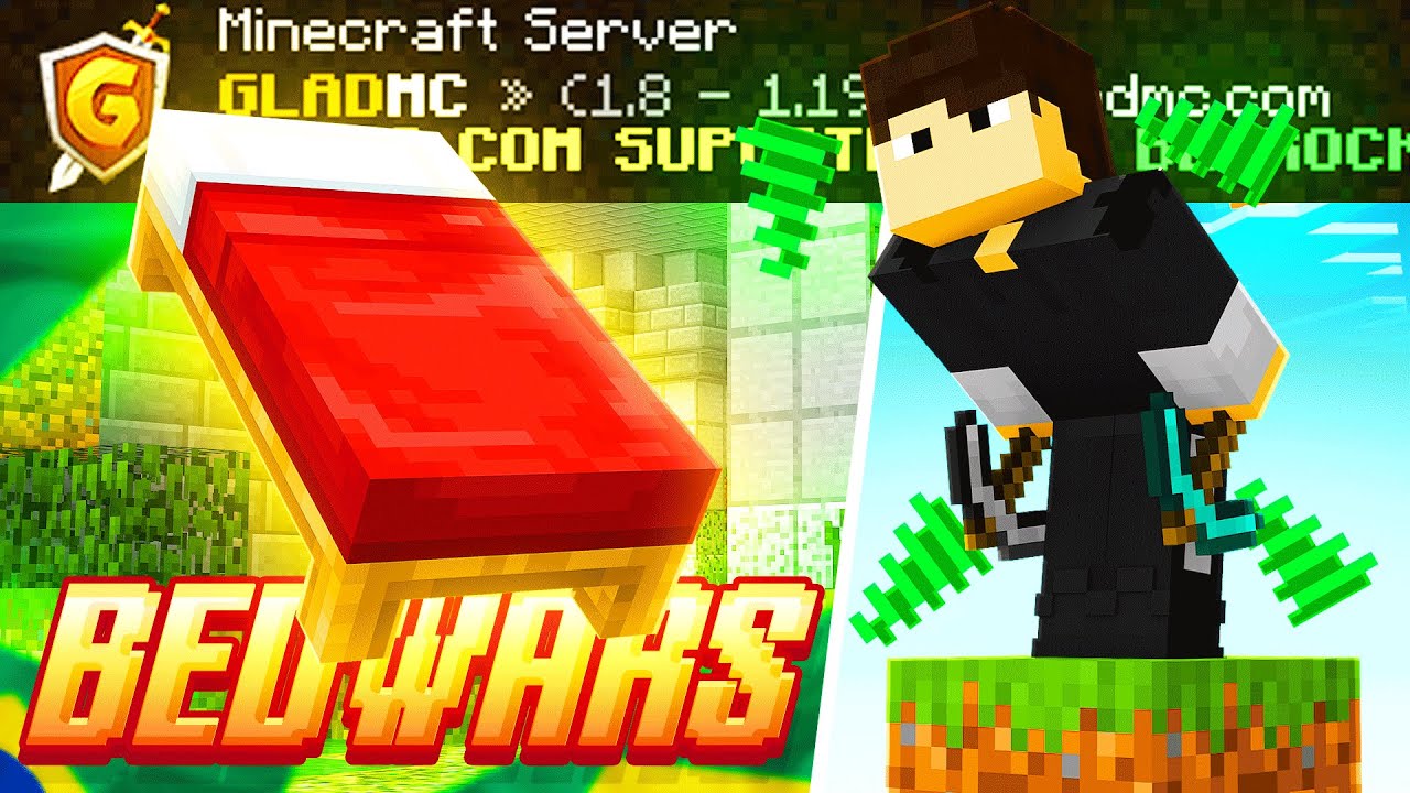 MINECRAFT SERVER BEDWARS - Solo 1v1 2v2 Dupla Trio e Quarteto