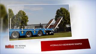 Hydraulisch Verschuifbare Rampen Bij Tridem Dieplader Aanhangwagen Noyens