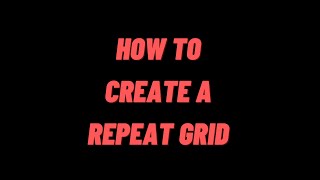 How to create a repeat grid in Adobe XD