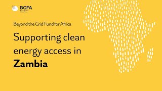 Clean energy access in Zambia: VITALITE