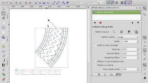 How to add a pattern to a circle segment in Inkscape