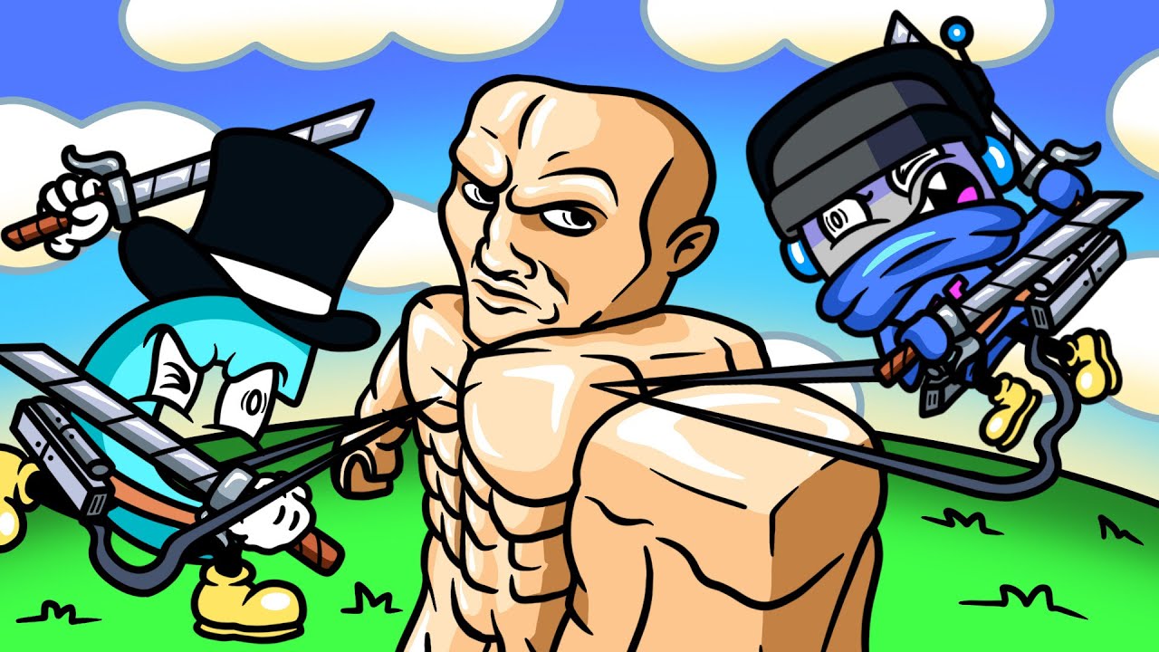 We Battle Massive Titans Like Idiots in Roblox!