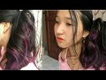 CAT RAMBUT MIRANDA OMBRE PURPLE DI RUMAH TANPA KESALON! | Puspa Marantika