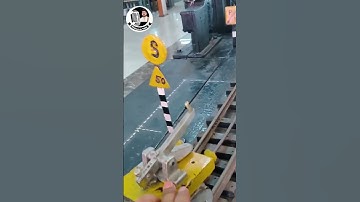 RAILWAY SIGN BOARD CAUTION INDICATOR #railfacts #railway #train #railwaytech #shorts