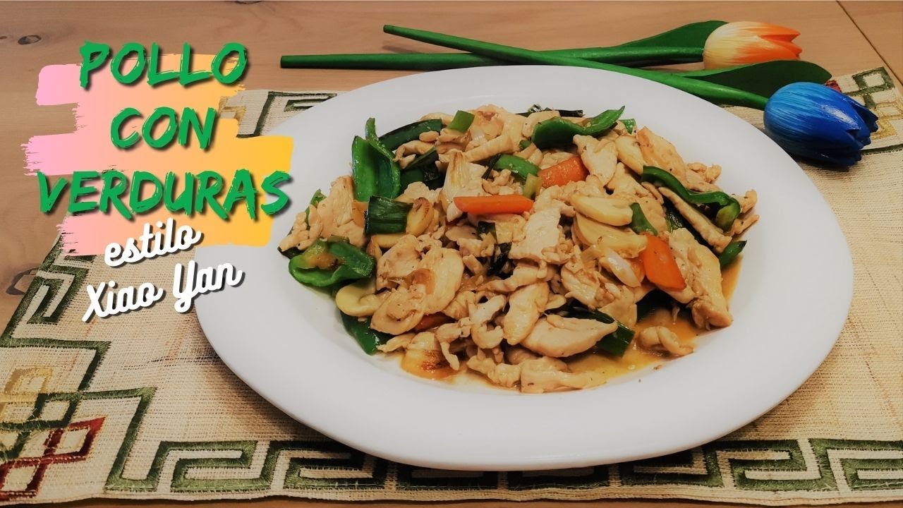 POLLO CON VERDURAS estilo Xiao Yan. ¡El auténtico del restaurante chino!