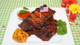 GRILLED SPARERIBS RECIPE with LOUISIANA BBQ sauce - TOP RECIPE!