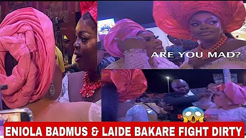 Viral video of Eniola Badmus and Laide Bakare Fight at Owambe thieves movie premiere by Eniola Ajao