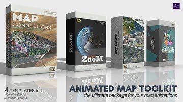 Animated Map Toolkit ★ After Effects Template ★ AE Templates