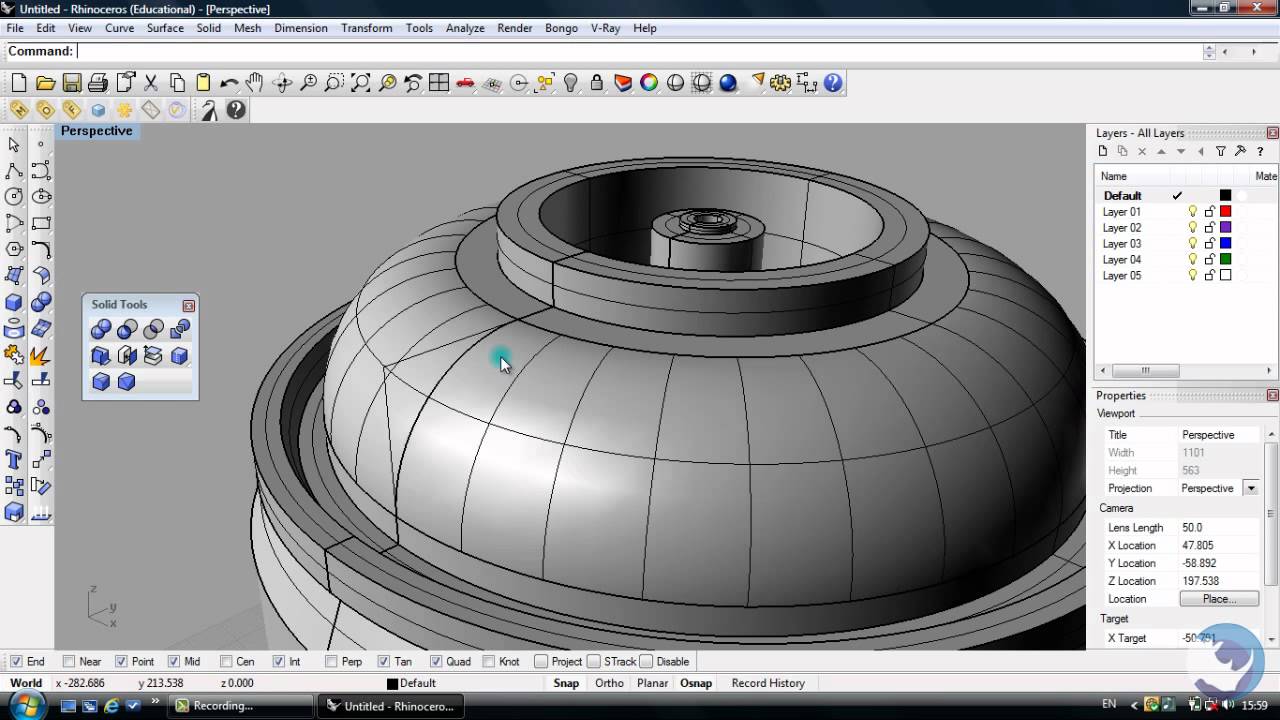 rhinoceros 5 tutorials