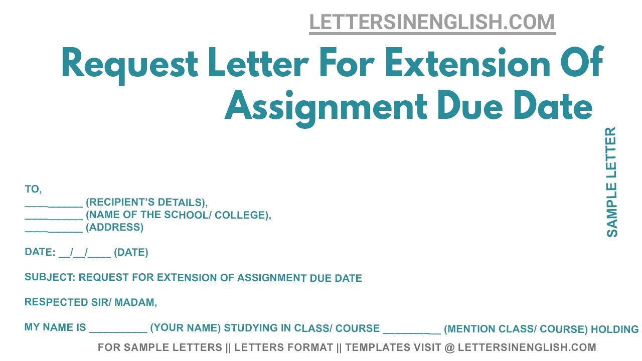 university assignment extension request letter