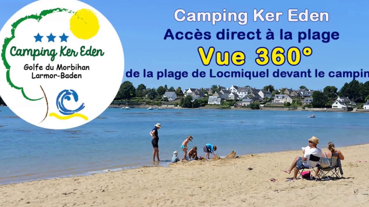 Vidéo Vue 360 De La Plage Camping Ker Eden Golfe Du