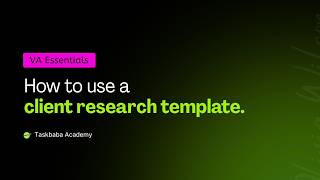How to Use a Client Research Template with Perplexity AI