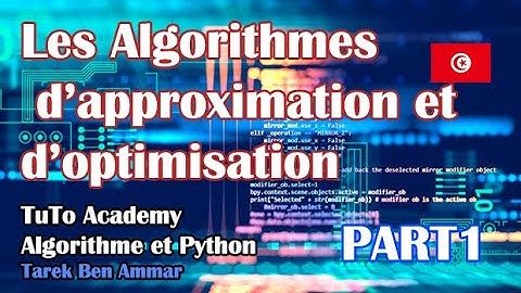 𝑰𝒏𝒇𝒐𝒓𝒎𝒂𝒕𝒊𝒒𝒖𝒆 -  Approximation et Optimisation (𝗣𝗔𝗥𝗧 𝗜)