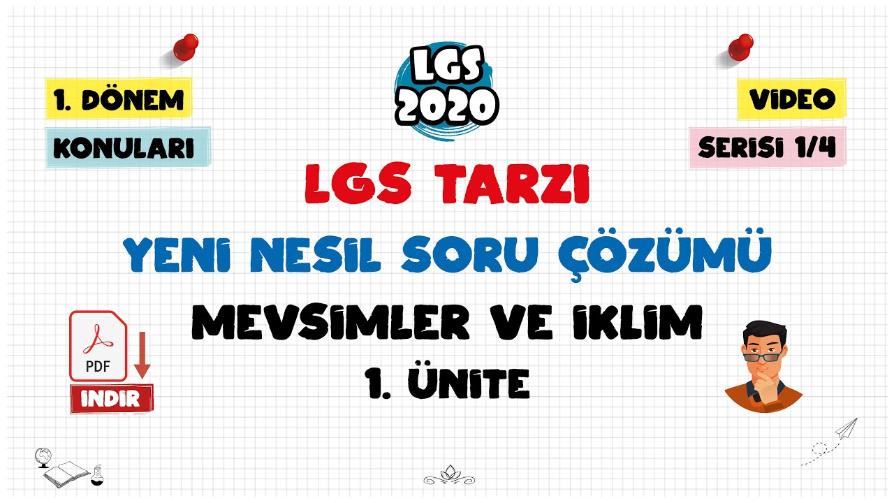 lgs tarzi yeni nesil soru cozumu mevsimler ve iklim youtube