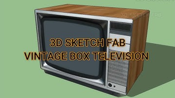 MODELING A "OLD VINTAGE BOX TELEVISION" 3D MODEL BEGINNERS TUTORIAL.