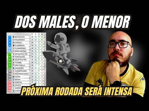 DOS MALES, O MENOR! BOTAFOGO PERDE, MAS VANTAGEM SEGUE ESTÁVEL NO BRASILEIRO! 23ª RODADA SERÁ TENSA!