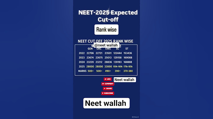 neet ug 2025 expected cutoff last year Mark's Vs rank analysis #neet2025 #neetcutoff #trending #neet