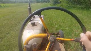 Farmall cub mowing with woods 42&quot;