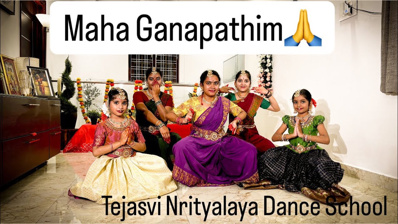 MAHAGANAPATHIM | GANESH CHATURTHI SPECIAL | Kuchipudi | Tejasvi Nrityalaya Dance school.