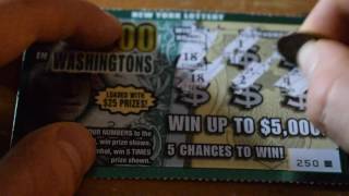5000$ IN WASHINGTONS- NY Lottery Scratch Off- Massive WINNER? WOOOOOOOOOOW! screenshot 5