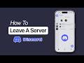 How to Leave a Server on Discord?