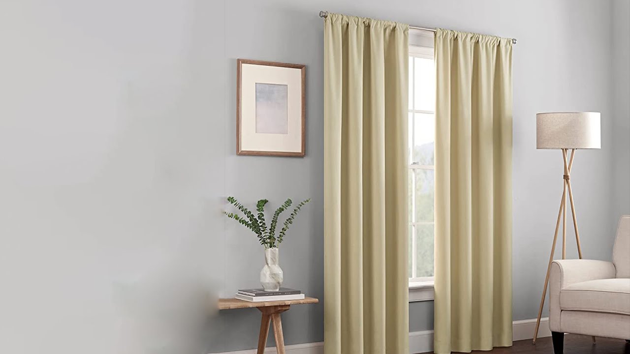 Transform Your Living Space with ECLIPSE Kendall Modern Blackout Thermal Rod Pocket Window Curtains!