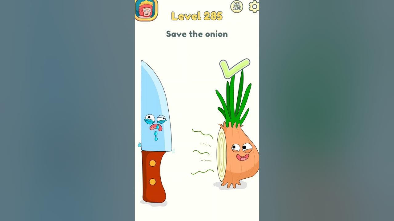 Save the onion! 🧅 #dop2 level 285 #Onion #Food #Vegetable #puzzle #