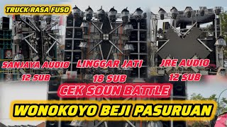 Download lagu LINGGAR JATI X SANJAYA AUDIO X JRE AUDIO SOUND CHECK BATTLE WONOKOYO BEJI PASURUAN