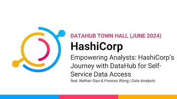 Case Study (June 2024) - Empowering Analysts with DataHub w/ HashiCorp