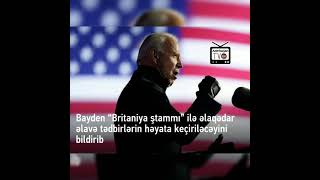 Amerika Prezidenti Co Bayden - Britaniya Ştammı / - 2021 /
