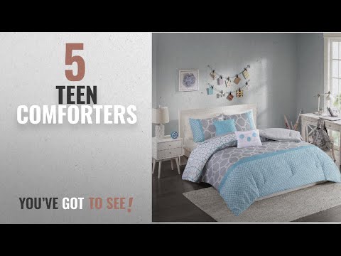 top-10-teen-comforters-[2018]:-intelligent-design---clara--all-seasons-comforter-set--5-piece--