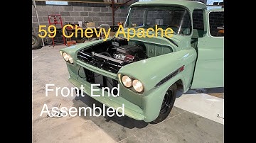 59 Chevy Apache Truck, Front End Assembled, Running with Dakota Digital VHX Gauges, LSX, LS Swap