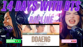 14 DAYS WITH BTS - DAY ELEVEN: RAPLINE reaction