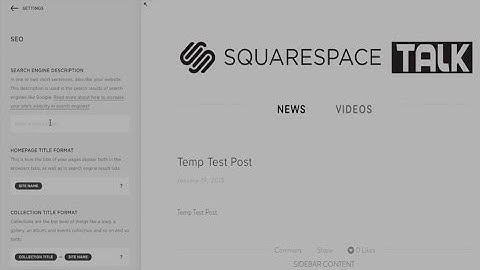 Squarespace SEO Tips | Squarespace 7 | Squarespace Tutorial Video
