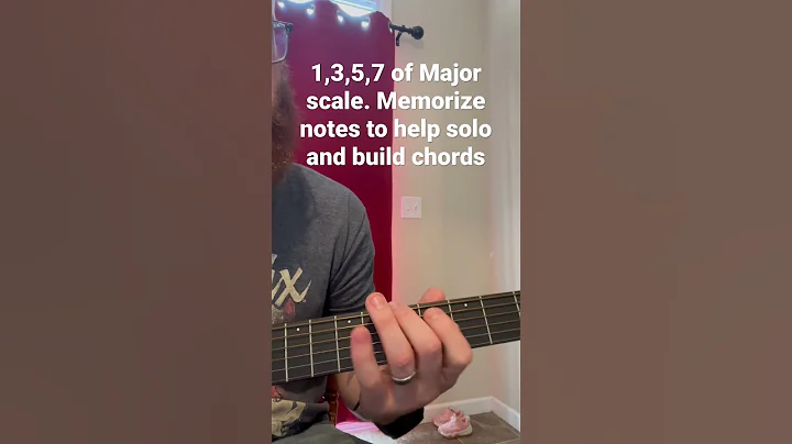 Learn 1,3,5,7 in the major scale
