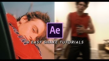 how to make 4 EASY SHAKES on After Effects!