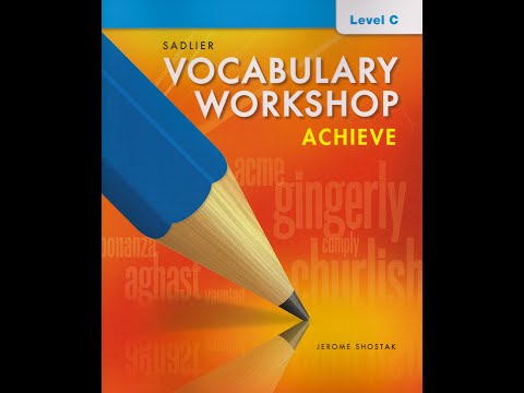 Vocabulary Workshop level C unit 8